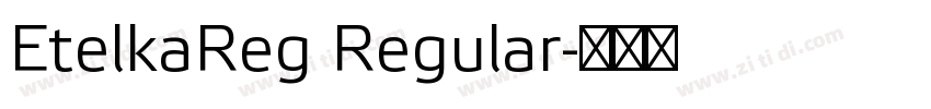 EtelkaReg Regular字体转换